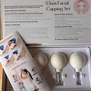 Glass Facial Cupping Set | At-Home Facial Massage & Lymphatic Drainage (New)